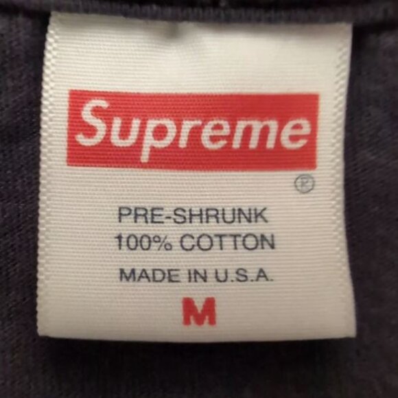 Supreme SS22 Tonal Logo T-shirt In Black Size Medium - Picture 5 of 7